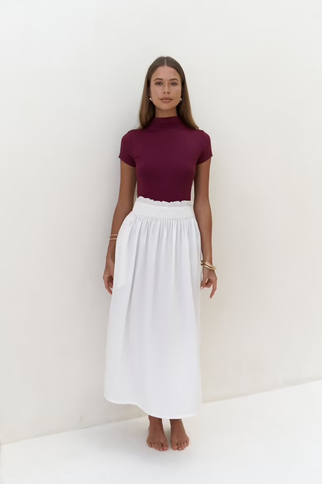 LILI TOP WEISS ELEGANT