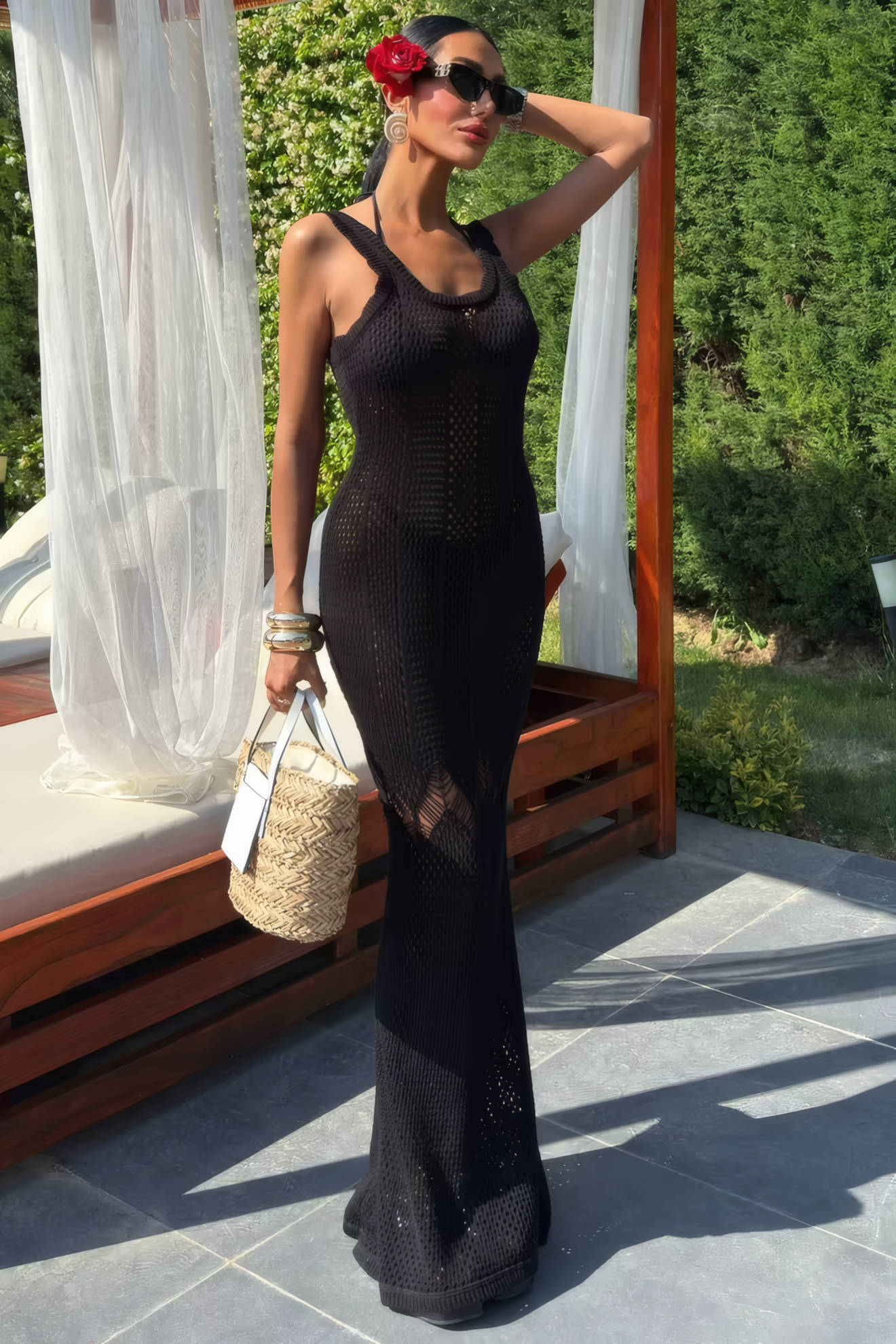 ISABELLA STRAND MAXI KLEID