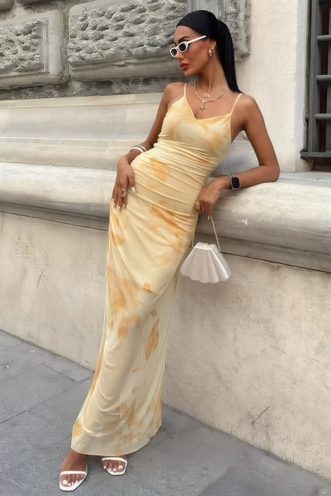 ISABELLA MAXI KLEID GELB