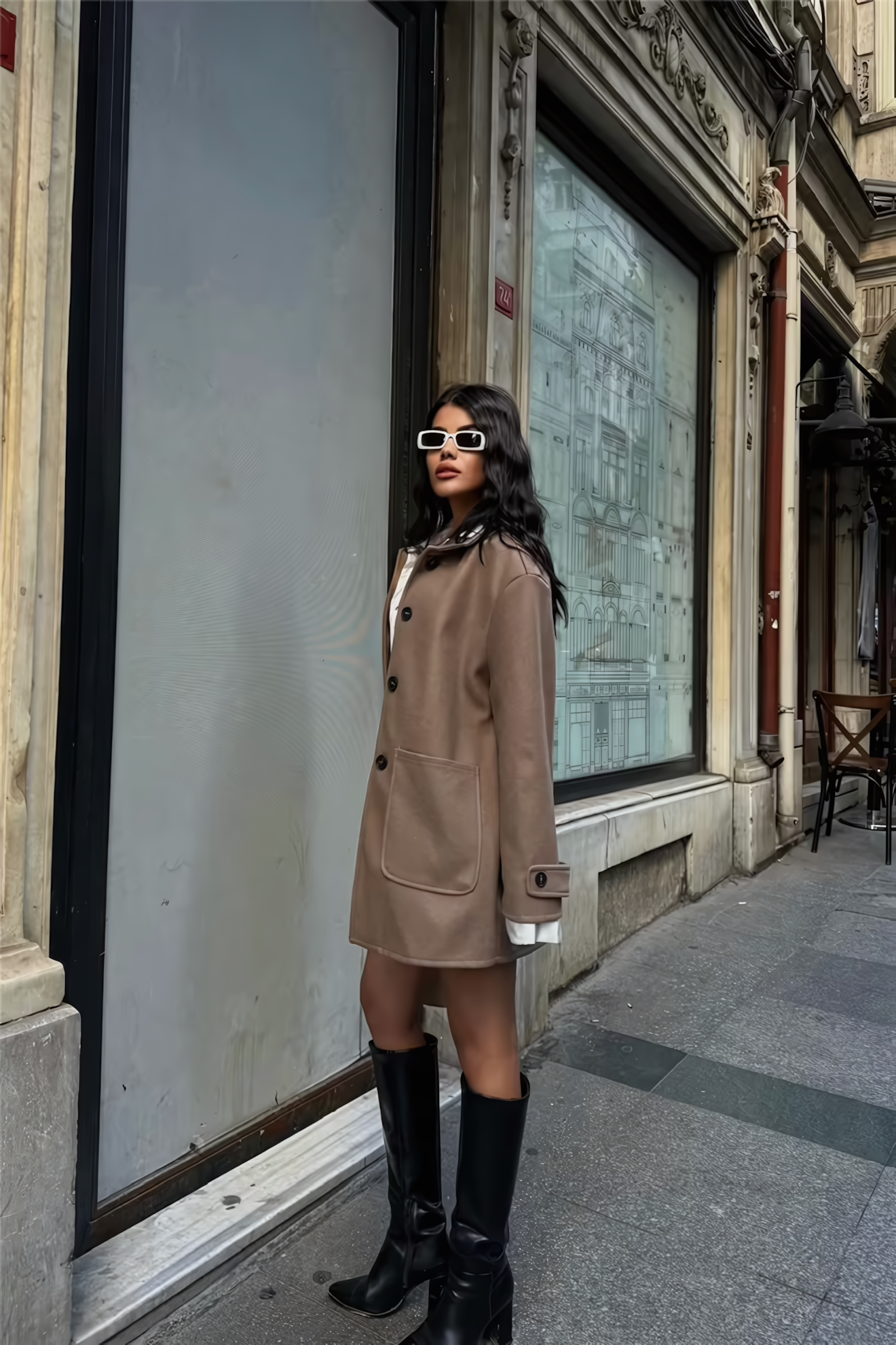 CHLOÉ BUTTONED CACHET