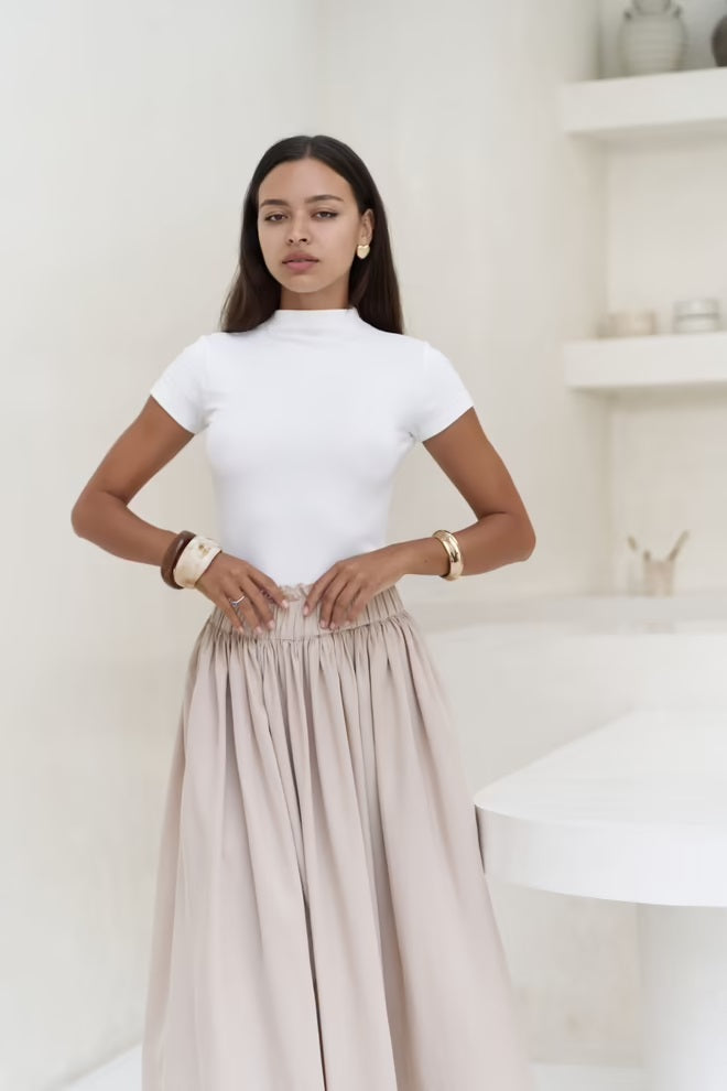 LILI TOP WEISS ELEGANT