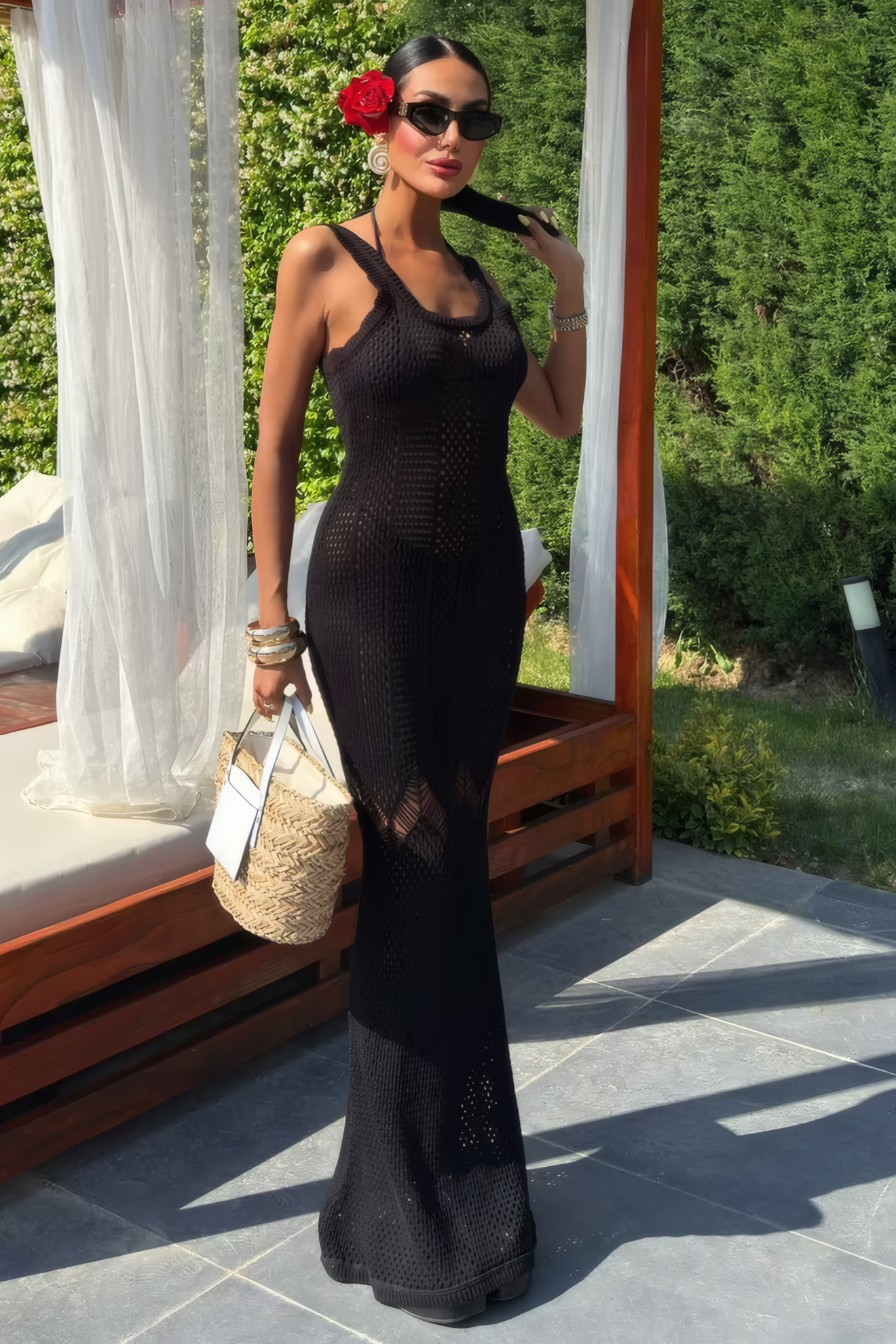 ISABELLA STRAND MAXI KLEID