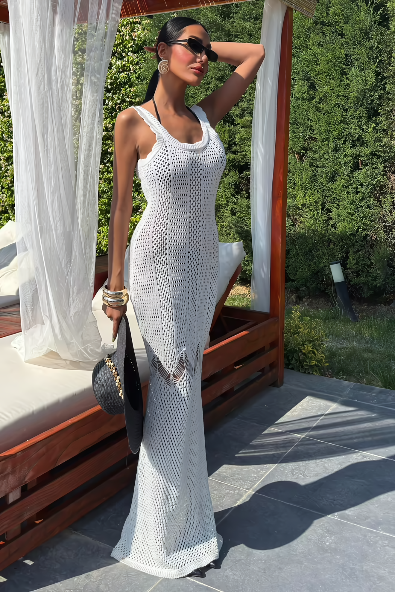 ISABELLA STRAND MAXI KLEID