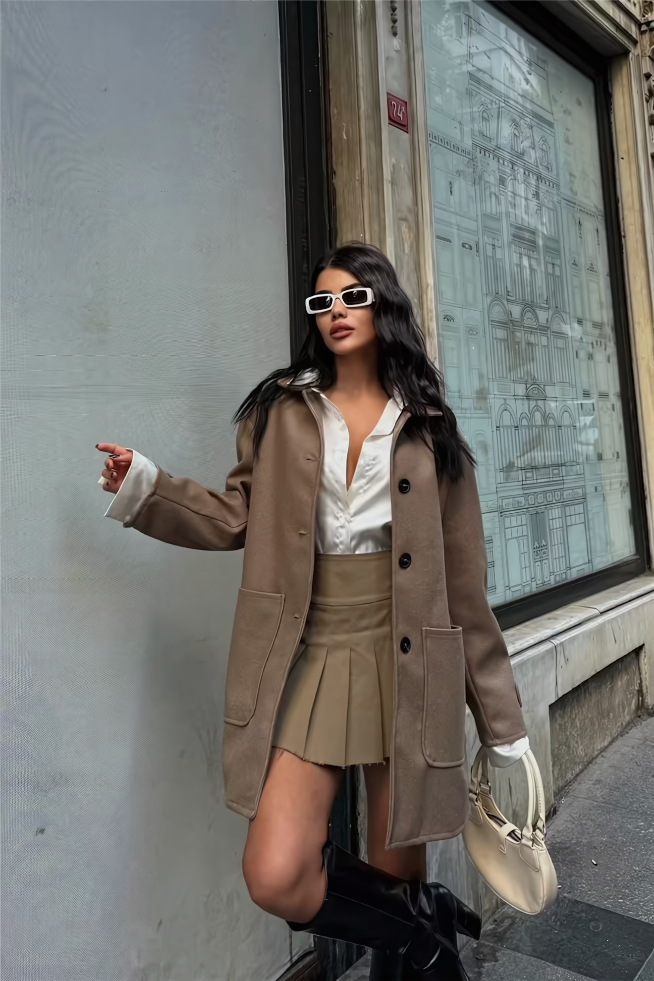 CHLOÉ BUTTONED CACHET